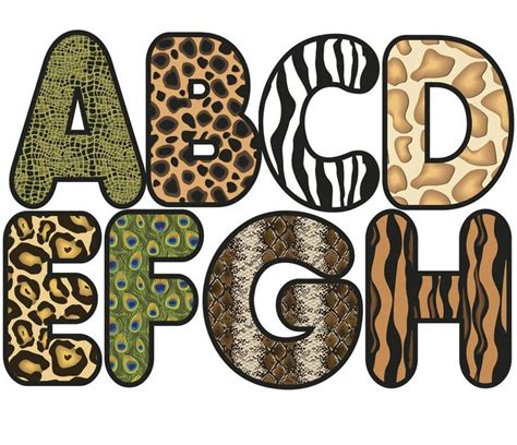 Jungle Letters Printable